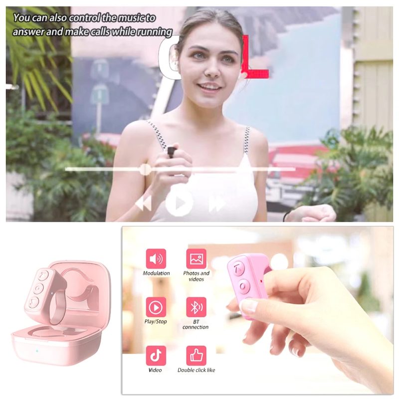 176423-nefszh.jpg Télécommande Bluetooth pour smartphone D01 Pro, bague de contrôle Tik Tok, Selfie, Lazy, Android et iOS – Image 8
