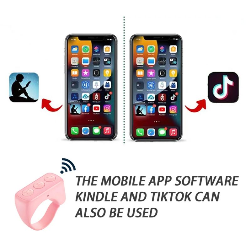 176423-qtlvrm.jpg Télécommande Bluetooth pour smartphone D01 Pro, bague de contrôle Tik Tok, Selfie, Lazy, Android et iOS – Image 10