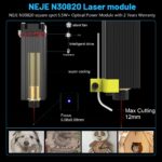 Graveur laser portable NEJE 3, CNC de découpe de précision 0.075mm, zone de travail 170 x 170 mm – Image 3