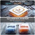 Smartphone Ulefone Note 17 Pro, écran incurvé AMOLED 6.78″ 2400 x 1080 FHD+, 120Hz, 12 + 256 Go, Android 13 – Image 3