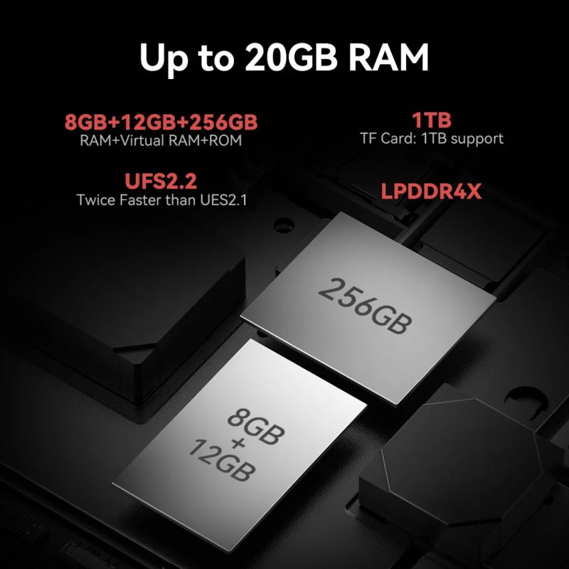 Smartphone robuste IIIF150 B3, écran 6.6″ IPS TFT 1080 x 2400px, 8Go, 256 Go, Android 14, IP68, IP69K, MIL-STD-810H – Image 7