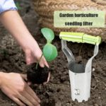 Planteuse en métal, bulbes, graines, outil de plantation avec marquage de profondeur – Image 2