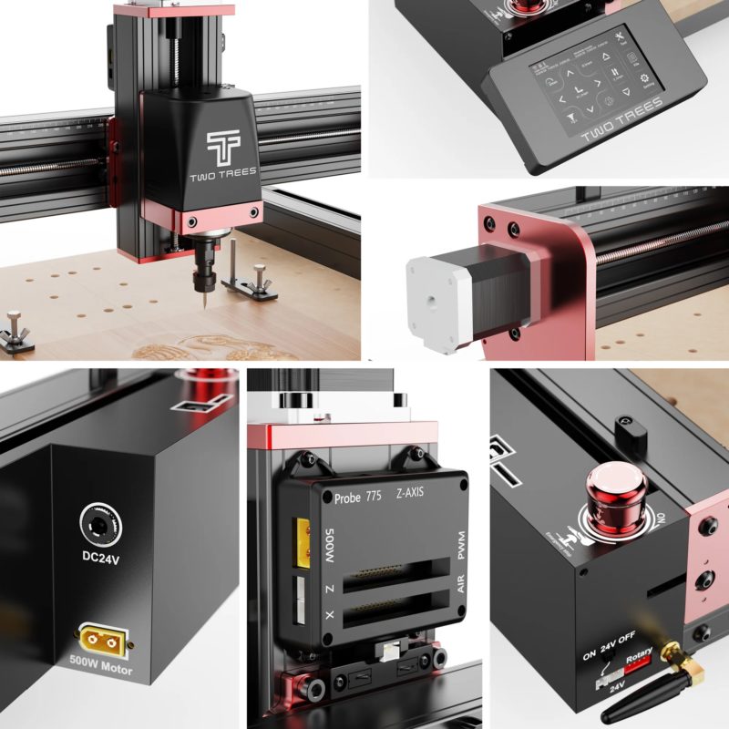 177145-bitatm.jpg Machine CNC, FTTC450 Pro, pour sculpture et gravure sur bois et aluminium, fraisage de coupe – Image 5