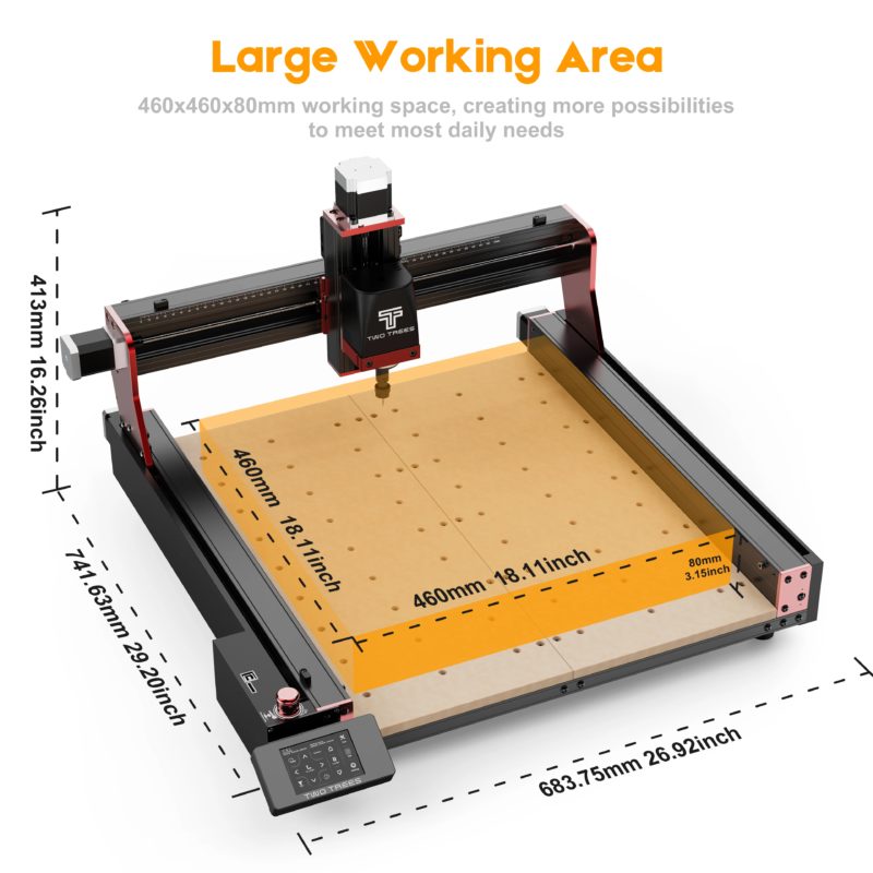 177145-xewwu4.jpg Machine CNC, FTTC450 Pro, pour sculpture et gravure sur bois et aluminium, fraisage de coupe – Image 3