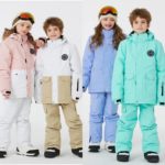 Ensemble veste et pantalon de Ski, Snowboard pour enfant, chauds, imperméables et respirants, vêtements d’hiver