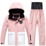 Ensemble veste et pantalon de Ski, Snowboard pour enfant, chauds, imperméables et respirants, vêtements d’hiver – Image 4