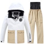 Ensemble veste et pantalon de Ski, Snowboard pour enfant, chauds, imperméables et respirants, vêtements d’hiver – Image 2