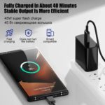 Chargeur rapide 45W avec câble USB C, pour une large gamme d'appareils, Samsung EP-T4510 – Image 2