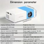 Mini projecteur portable YG300, 1000 lumens, 320x240P, compatible HDMI – Image 6