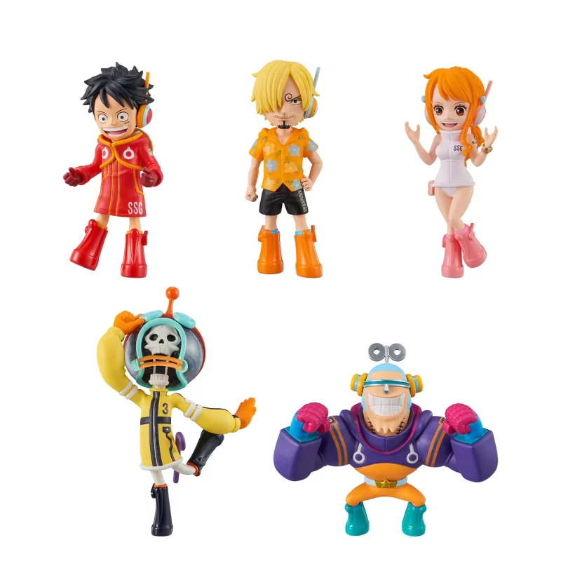 Figurines One Piece Crunchyroll, dessin animé, Monkey D.Luffy, Nami, Franky, Brook,  Sanji, 8 à 11cm