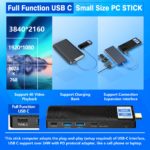 PC Stick Higole, Intel Celeron J4125, Windows 11, USB PD3.0, HDMI 4K, Gigabit Ethernet, WiFi 5.0, BT 5.2, pour le bureau et la maison – Image 3