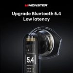 Écouteurs sans fil Bluetooth 5.4 TWS, Monster Airmars XKT25, son stéréo HiFi haute définition – Image 3