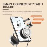 Casque audio iKF R3 rétro chic, Bluetooth 5.4, casque pliable vintage, 60 heures de lecture – Image 5