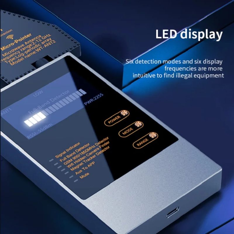 Détecteur de matériels d'espionnage WT10 Pro, caméra cachée, tracker GPS, écoute électronique, radar – Image 3