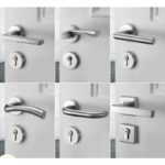 Ensemble de poignées de porte en acier inoxydable 304, surface brossée, porte coupe-feu, haute qualité – Image 6