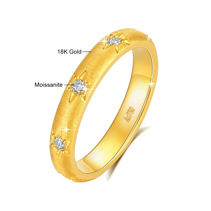 179640-mqjzng.jpg Bague en Or 18 carats 750, avec diamants Moissanite 0.2 ct – Image 4