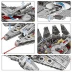 Blocs de construction, Star Wars Millennium Falcon Spacecraft, 1381 pièces – Image 4