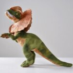 Lot de 2 peluches réalistes, dinosaure Dilophosaurus, Jurassic Park, 50 cm – Image 4