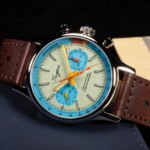 Montre-bracelet Sugess 387E TealBlue Eyes Pilote, mouvement mécanique à Col de Cygne, chronographe, verre saphir – Image 8