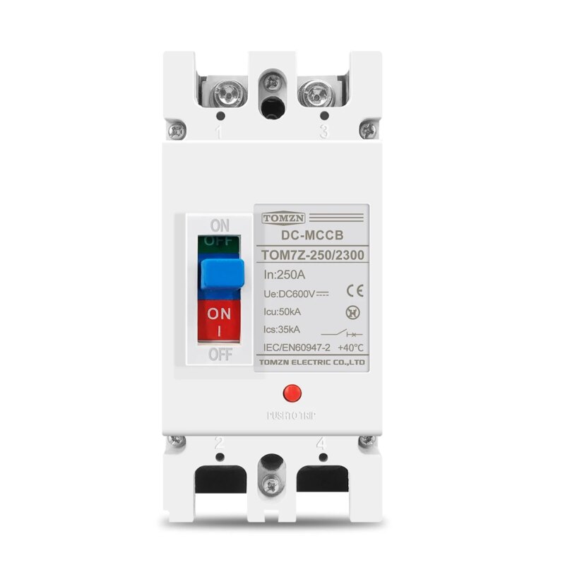 Disjoncteur solaire MCCB DC 250A – 1P / 2P à boîtier moulé, protection surtension et court-circuit – Image 2
