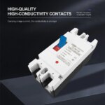 Disjoncteur solaire MCCB DC 250A – 1P / 2P à boîtier moulé, protection surtension et court-circuit – Image 5