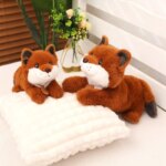 Peluche de renard Kawaii, douce et confortable, 27 à 37 cm – Image 4