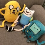 Peluche Adventure Time, dessin animé, Finn, Jake, BMO, de 28 à 42 cm