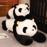 Peluche géante de panda, coussin doux et confortable, de 60 à 80 cm – Image 3