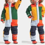 Combinaison de Ski imperméable pour enfant, à capuche, en coton épais et chauds