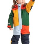 Combinaison de Ski imperméable pour enfant, à capuche, en coton épais et chauds – Image 4