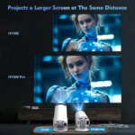 Projecteur portable Android 11, HY300 Pro, 1280x720P, WiFi 6, rotation 180°, Home cinéma – Image 5