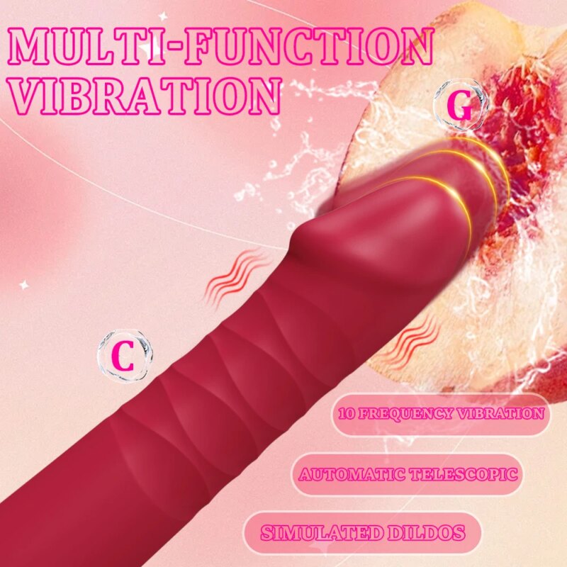 Vibromasseur télescopique G-Spot, massage pour adulte – Image 3