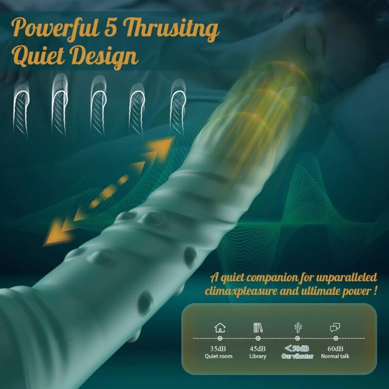 Vibromasseur avec mouvement de poussée, rechargeable, massage pour adulte – Image 3