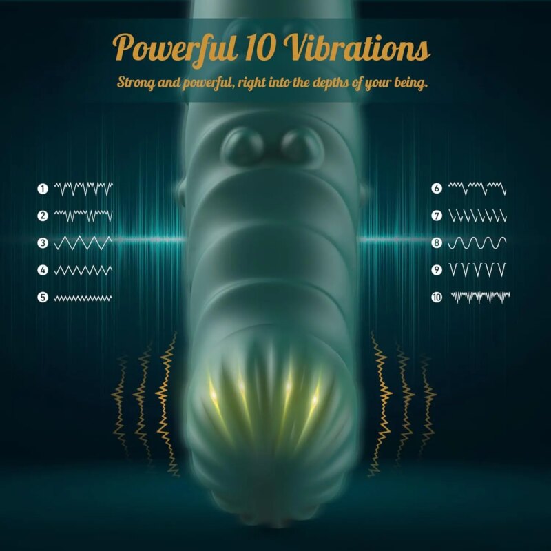 Vibromasseur avec mouvement de poussée, rechargeable, massage pour adulte – Image 4