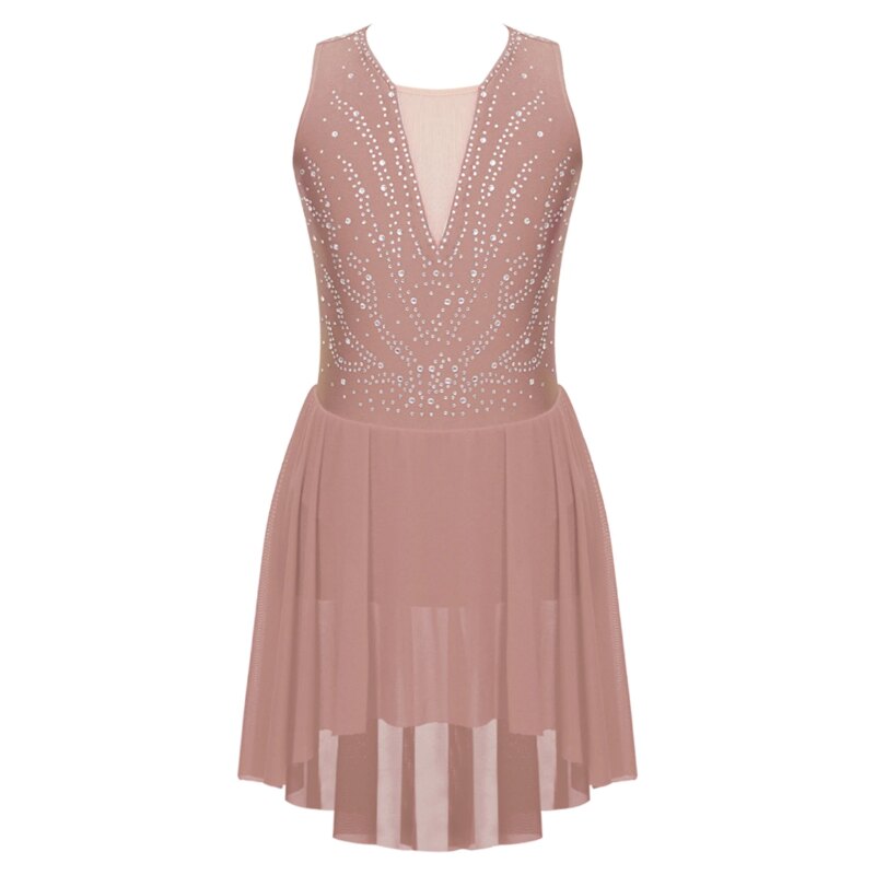 180750-eg7aaj.jpg Costume de patinage artistique en strass, sans manches, dos à bretelles, justaucorps – Image 2