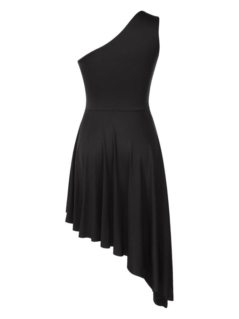 180935-wvikmt.jpg Robe de danse moderne sans manches, asymétrique, patchwork de dentelle, performance sur scène – Image 5