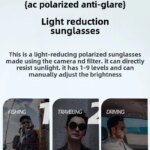 Lunettes de soleil rondes ND9, polarisées, 9 filtres ajustables, UV400 – Image 6