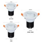 Spot LED encastrable et rétractable, dimmable, 5 à 15 W – Image 6