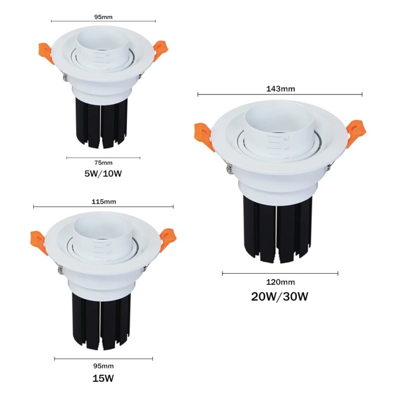181783-ivnwbo.jpg Spot LED encastrable et rétractable, dimmable, 5 à 15 W – Image 6