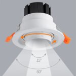 Spot LED encastrable et rétractable, dimmable, 5 à 15 W – Image 2
