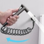 Set de douchette de WC, bidet, en laiton, montage mural – Image 2