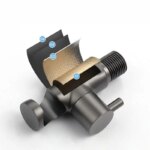 Set de douchette de WC, bidet, en laiton, montage mural – Image 3