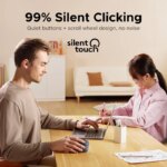 Souris verticale Silent Touch M571, sans fil 2,4 GHz, ergonomique, 6 boutons, 4000 DPI – Image 4