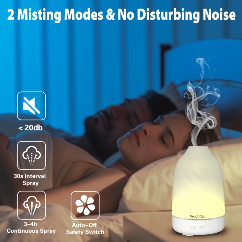 Ensemble de 6 huiles essentielles avec diffuseur d'aromathérapie de 120 ml – Image 5