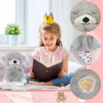 Peluche de loutre mignonne et apaisante, avec lumière, pour apaiser l’anxiété, 30 cm – Image 5