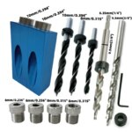 Gabarit de perçage pour trous de poche, guides de perçage d'angle, menuiserie – Image 2