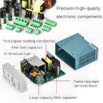 Alimentation à découpage étroite DIN Rail 10W 20W 40W 60W 100W, Entrée 100-240V AC, Sortie DC 5V 12V 15V 24V 48V, Boîtier aluminium, Haute efficacité – Image 2