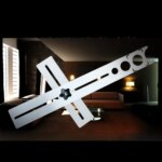 Règle universelle réglable résistante à 360°, avec 3 scie-cloches, guide de perçage pour Céramique, Marbre, Verre – Image 5