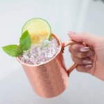 Tasse mule en cuivre massif, 400 ml, prise confortable – Image 6