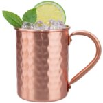 Tasse mule en cuivre massif, 400 ml, prise confortable